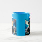 Teddybär schottischer Becher Zweifarbige Tasse (Mittel)