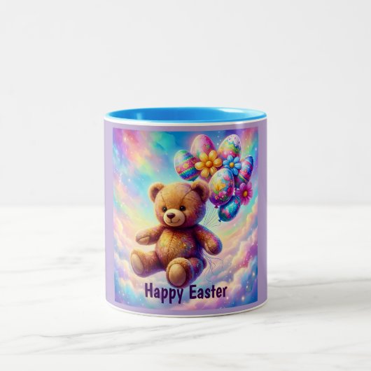 TEDDYBÄR SCHWEBEND ~ ZWEIFARBIGE TASSE (Mittel)