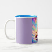 TEDDYBÄR SCHWEBEND ~ ZWEIFARBIGE TASSE (Links)