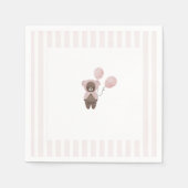 Teddybär Serviette (Vorderseite)