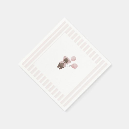 Teddybär Serviette (Ecke)