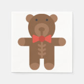 Teddybär Serviette (Vorderseite)