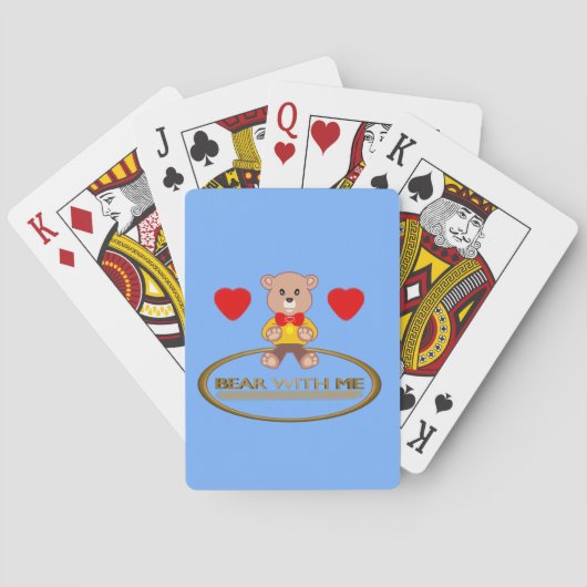 Teddybär spielkarten (Rückseite)