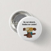 Teddybär steht auf seinem Kopf Button (Vorne & Hinten)
