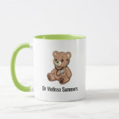 Teddybär-Stethoskop-Arzt Kinderarzt Tasse (Links)
