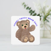 Teddybär-Tag Einladung (Stehend Vorderseite)