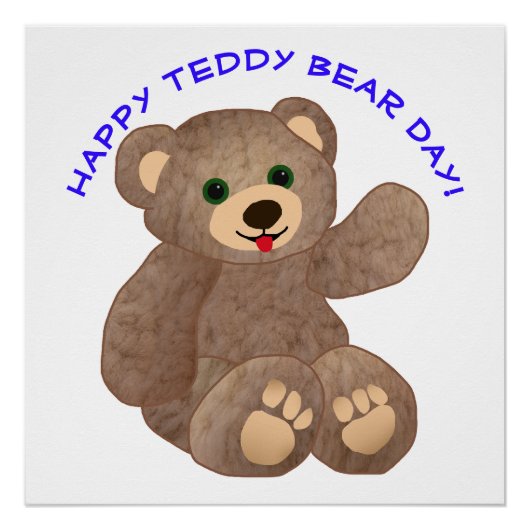 Teddybär-Tag Poster (Vorderseite)