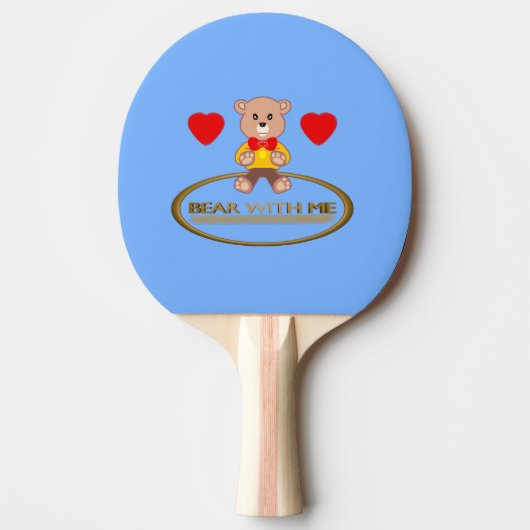 Teddybär tischtennis schläger (Vorderseite)
