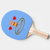 Teddybär tischtennis schläger (Seitenansicht)