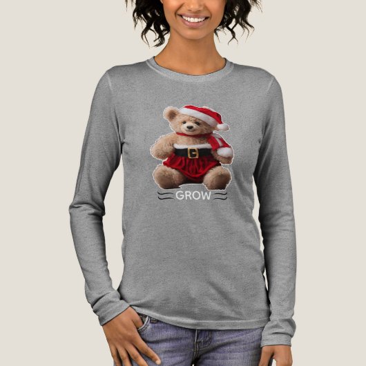 Teddybär Tri-Blend Shirt (Vorderseite)