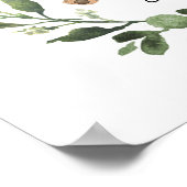 Teddybär Twin Girls Babydusche Begrüßungszeichen Poster (Ecke)