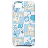 Teddybär überprüftes Muster Case-Mate iPhone Hülle (Rückseite)