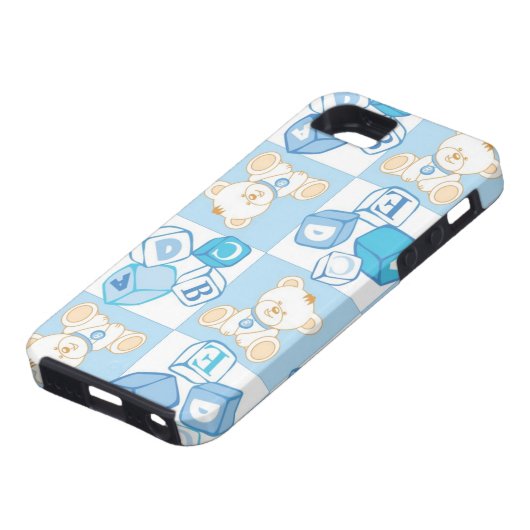 Teddybär überprüftes Muster Case-Mate iPhone Hülle (unten)