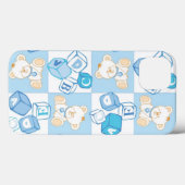 Teddybär überprüftes Muster Case-Mate iPhone Hülle (Rückseite (Horizontal))