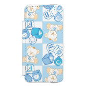 Teddybär überprüftes Muster Incipio iPhone Geldbeutel-Hülle (Folio Vorderseite)