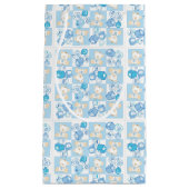 Teddybär überprüftes Muster Kleine Geschenktüte (Vorderseite)