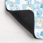 Teddybär überprüftes Muster Mousepad (Ecke)