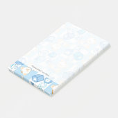 Teddybär überprüftes Muster Post-it Klebezettel (angewinkelt)