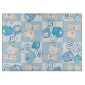 Teddybär überprüftes Muster Schneidebrett (Vorderseite)