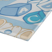 Teddybär überprüftes Muster Schneidebrett (Ecke)