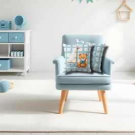 Teddybär und Anker Kissen