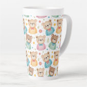 Teddybär und Blumen Milchtasse (Rechte Ecke)