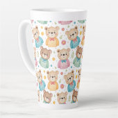 Teddybär und Blumen Milchtasse (Linke Ecke)