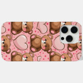 Teddybär und Herz Case-Mate iPhone Hülle (Rückseite (Horizontal))