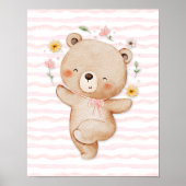 Teddybär Wandkunst Poster Happy Dance Poster (Vorne)