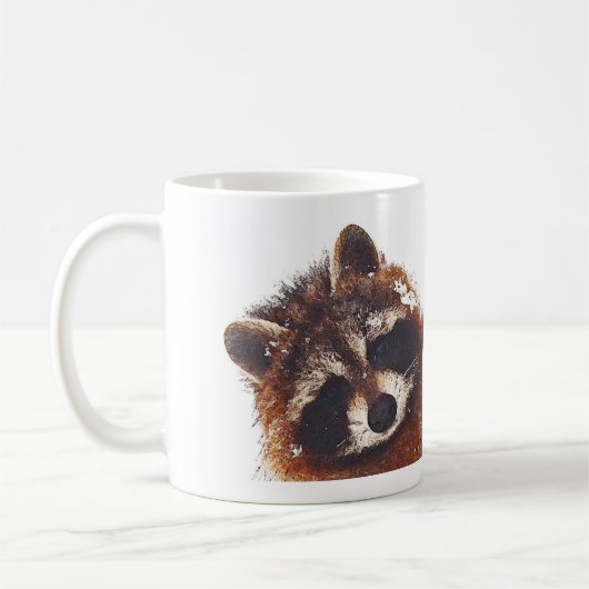 Teddybär-Waschbär-Kaffee X 2 Kaffeetasse (Links)