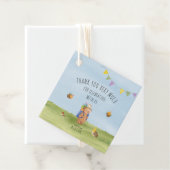 Teddybär Wasserfarbe, Abenteuer danke Geschenkanhänger (Beispiel)