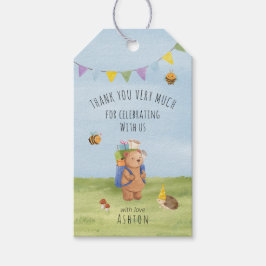 Teddybär Wasserfarbe, Abenteuer danke Geschenkanhänger