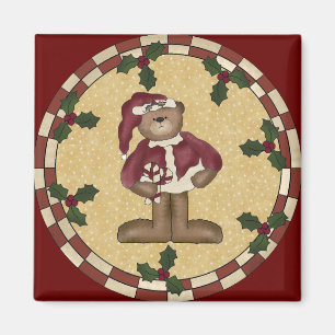 Teddybär-Weihnachten Magnet