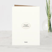 Teddybär zum Geburtstag mit Wildblume Bouquet Karte (Rückseite)