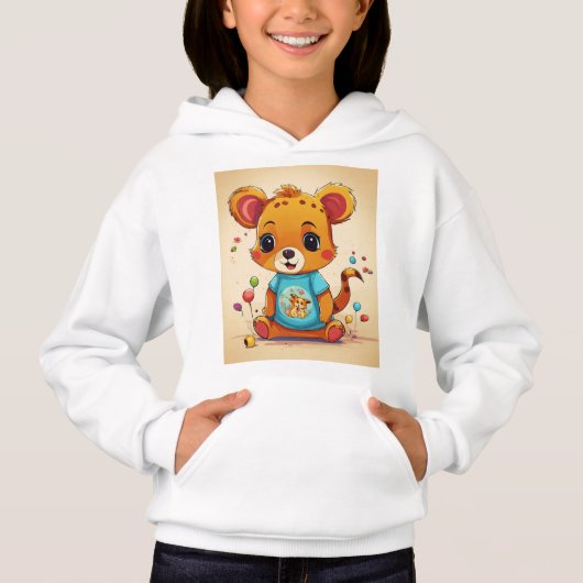 Teddybärdesign Hoodie (Vorderseite)