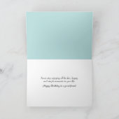 Teddybären am Geburtstag auf einem Feld Karte (Innenseite)