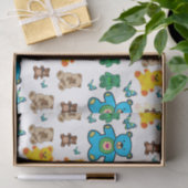 Teddybären aus dekorativem Papiertaschentuch Seidenpapier (Geschenk)