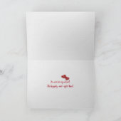 Teddybären aus Kamin Karte (Innenseite)