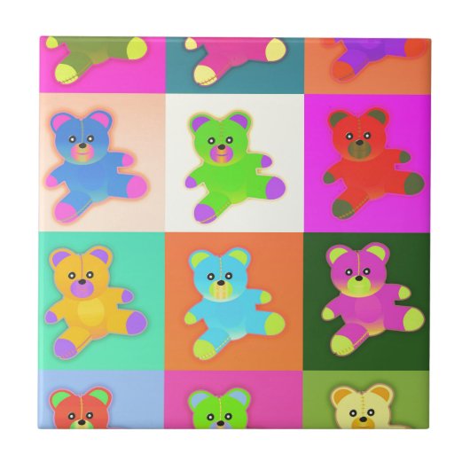 Teddybären Fliese (Vorderseite)