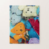 Teddybären-Foto Puzzle (Vertikal)