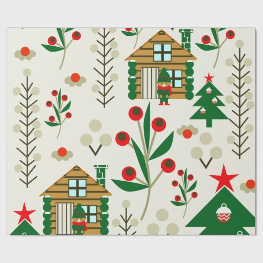 Teddybären Geschenkpapier (Flach)