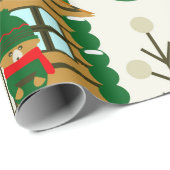 Teddybären Geschenkpapier (Rolleneckpunkt)