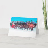 Teddybären im Schnee, Feiertagskarte (Vorderseite)