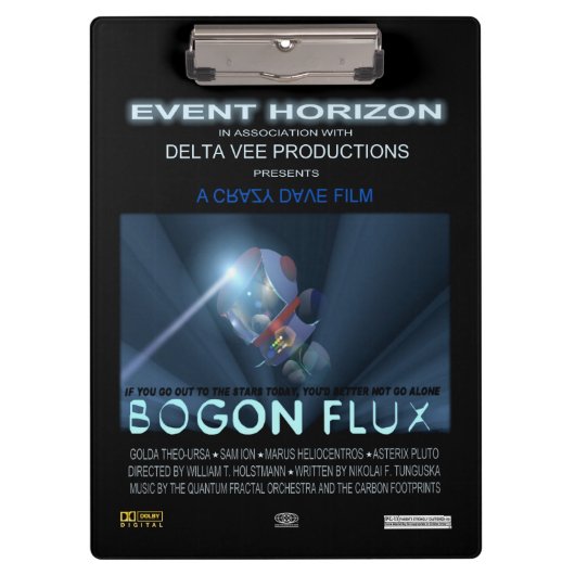 Teddybären im Weltraum Klemmbrett (Vorderseite)