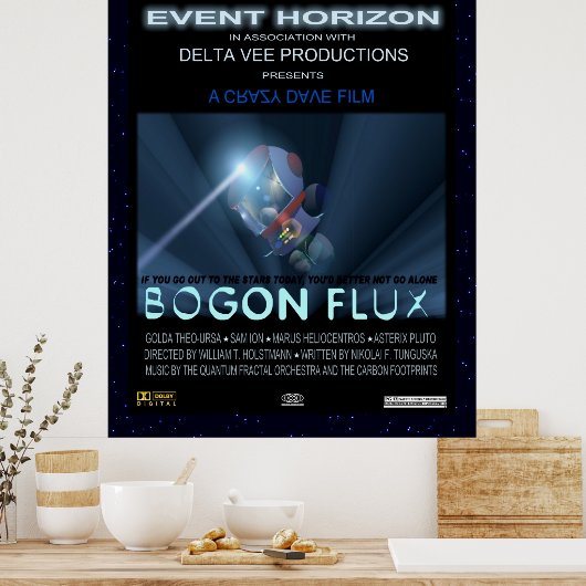 Teddybären im Weltraum Poster (Küche)