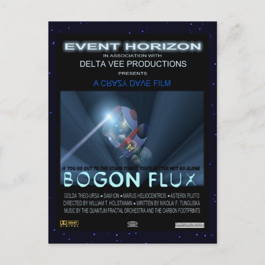 Teddybären im Weltraum Postkarte (Vorderseite)