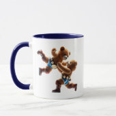 Teddybären, Kämpfer, Action. Tasse (Links)