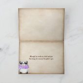 Teddybären mit Kamin Danke Karte (Innenseite)