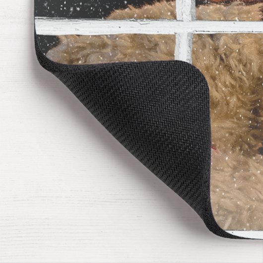 Teddybären mit Kamin Mousepad (Ecke)