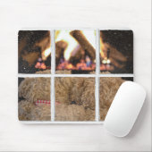 Teddybären mit Kamin Mousepad (Mit Mouse)